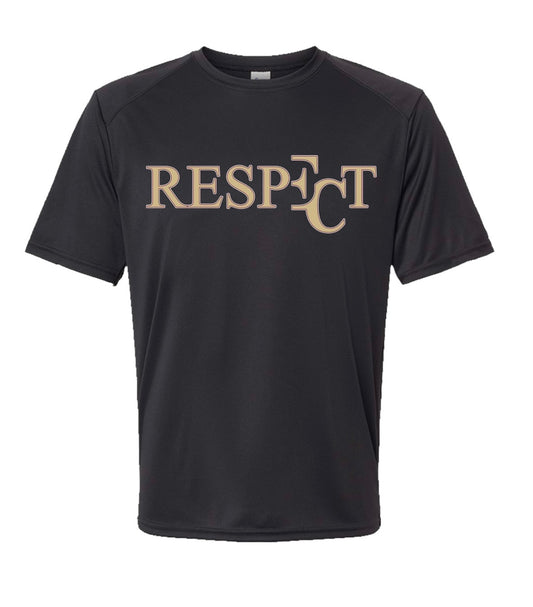 EC RESPECT BLACK GOLD & GARNET SHORT SLEEVE DRIFIT