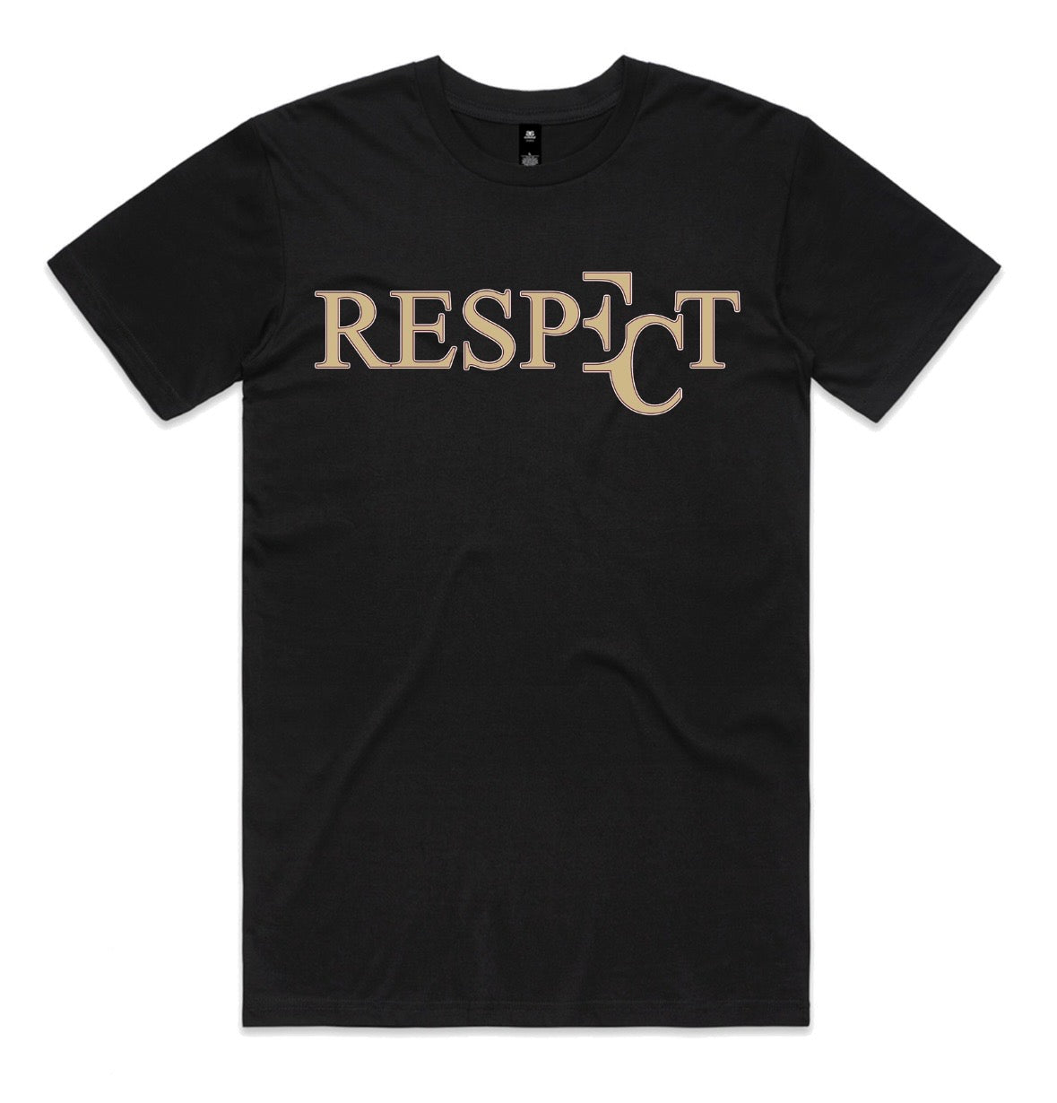 EC RESPECT BLACK GOLD & GARNET T-SHIRT